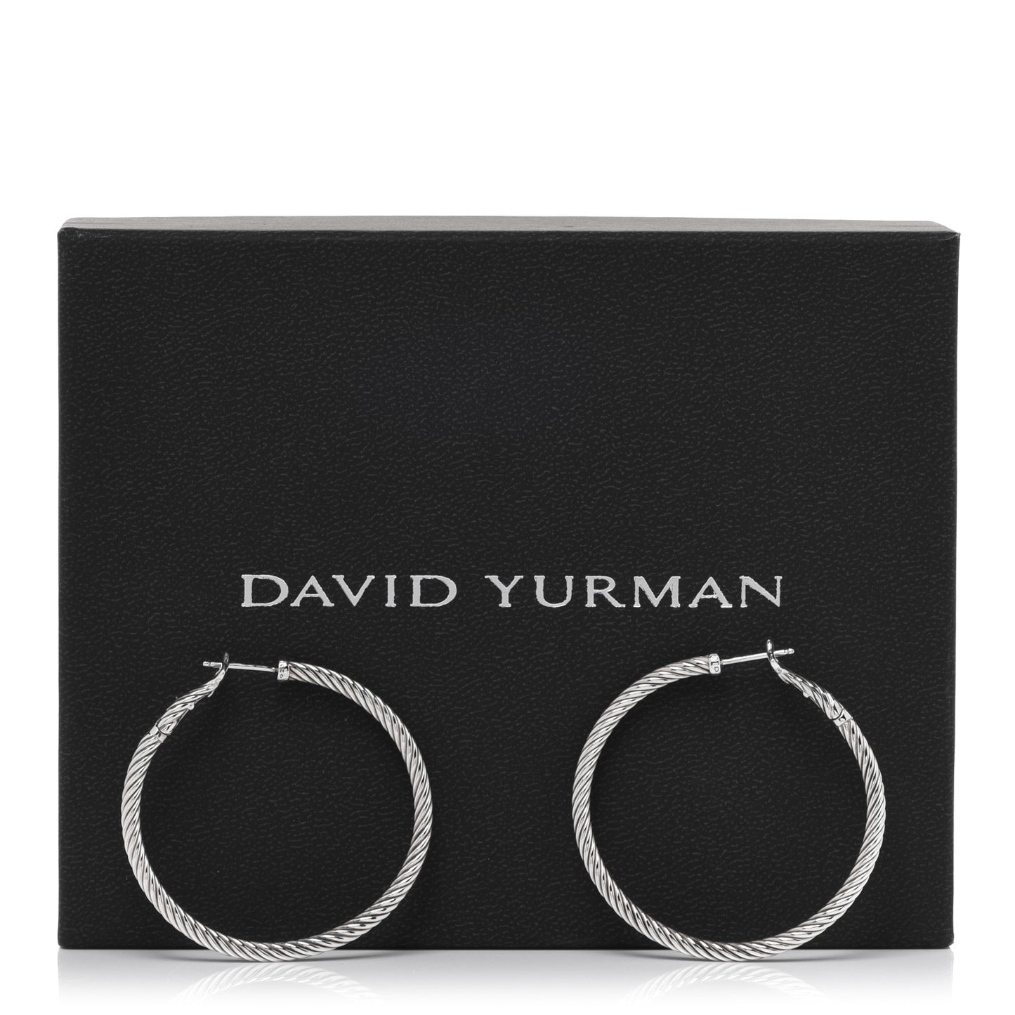 Sterling Silver Medium Cable Classics Hoop Earrings