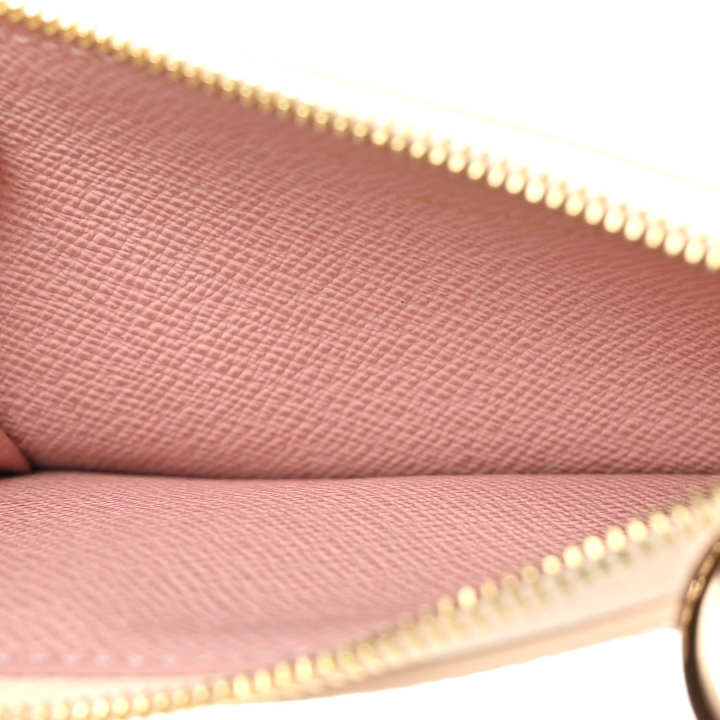 Damier Azur Zipped Romy Card Holder  Rose Ballerine
