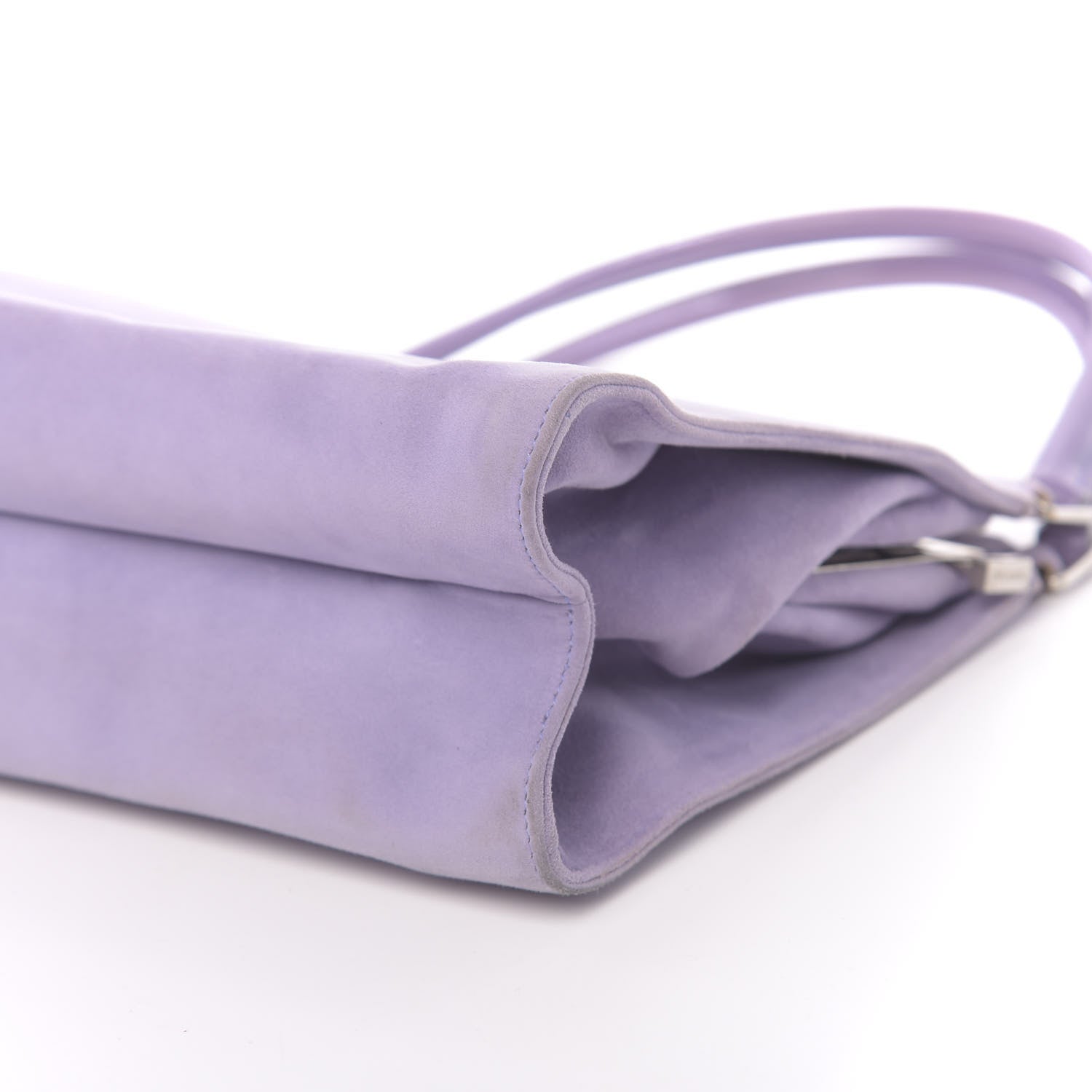 Prada Camoscio Chic Shoulder Bag Lilla 8 of 9