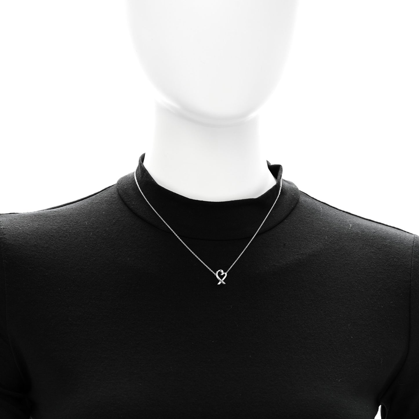 Sterling Silver Mini Paloma Picasso Loving Heart Pendant Necklace