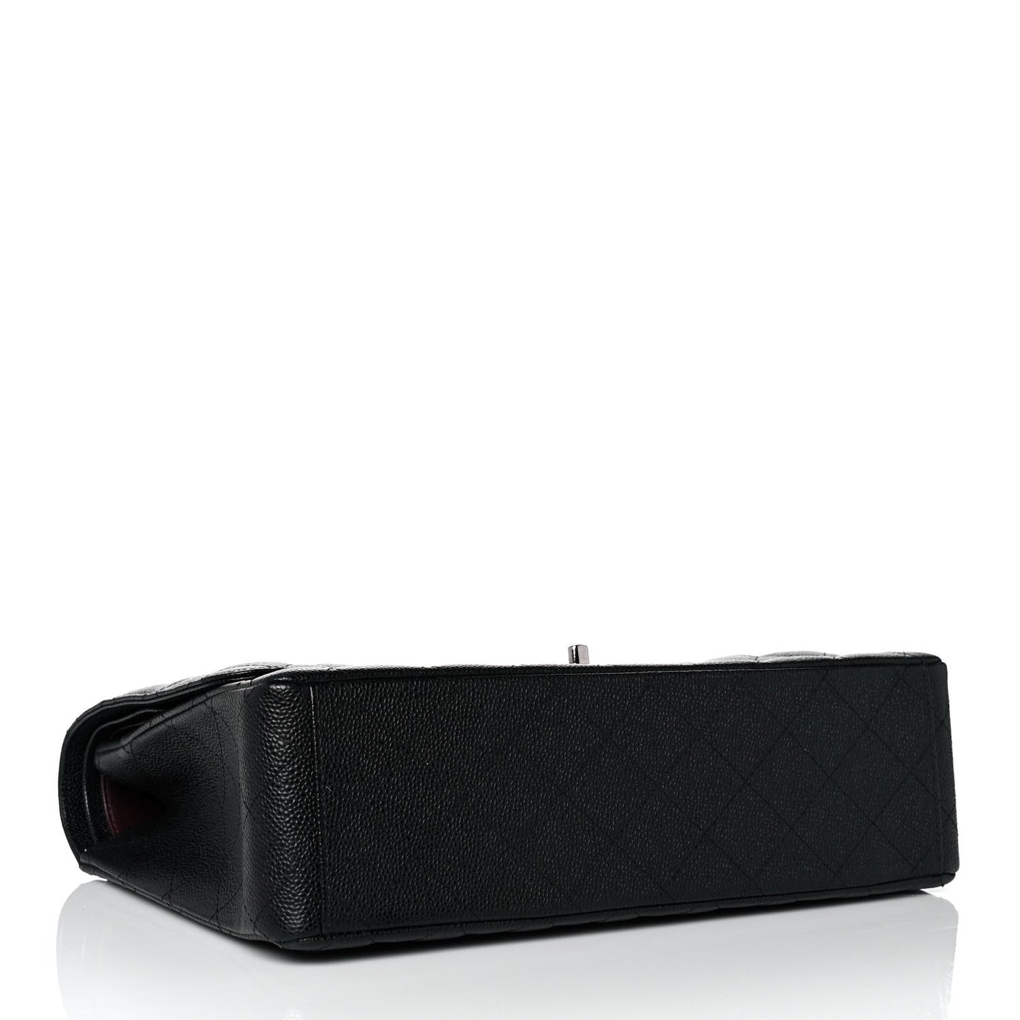 Caviar Quilted Maxi Double Flap Black