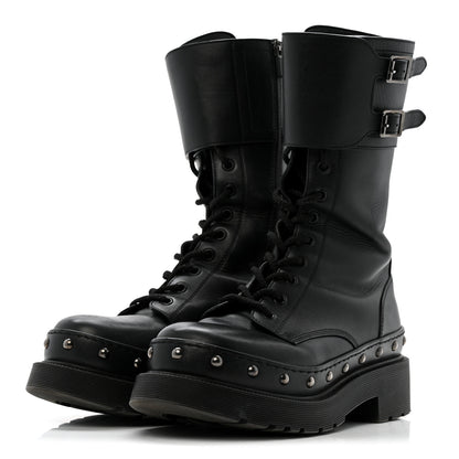 Christian Dior Calfskin Diorquake 25mm Combat Boots 39 Black 4 of 16