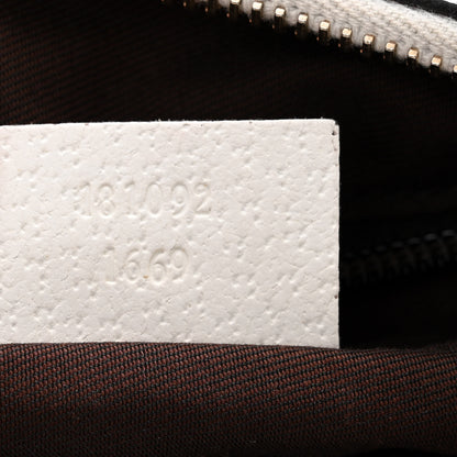 Gucci Monogram Medium Half Moon Hobo White 7 of 11