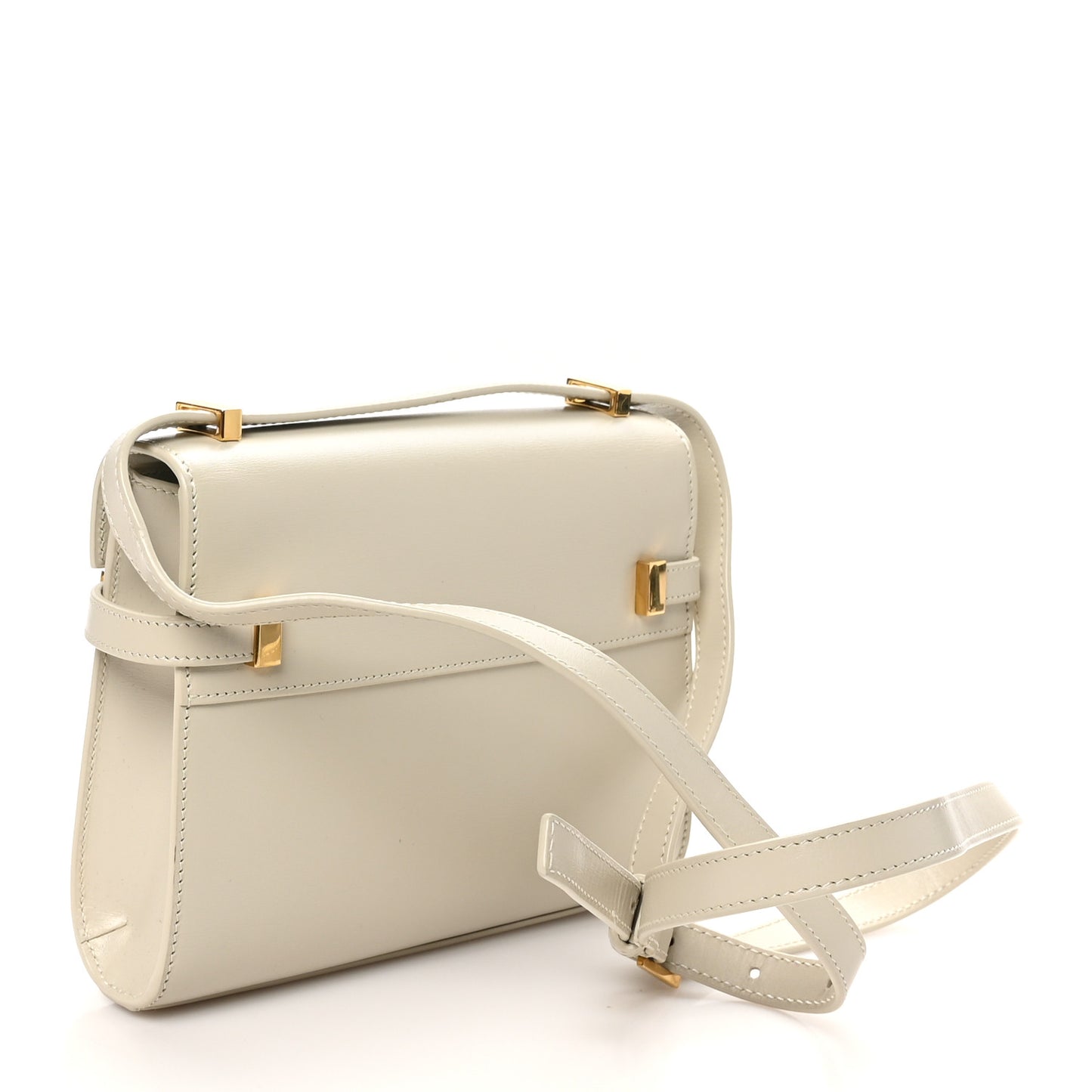 Smooth Calfskin Mini Manhattan Shoulder Bag Crema Soft