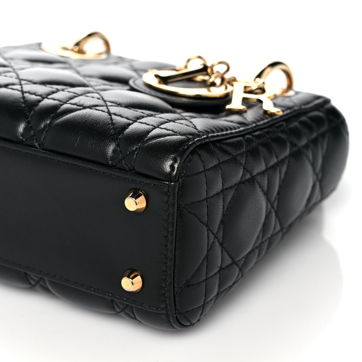 Lambskin Cannage Mini Lady Dior Black