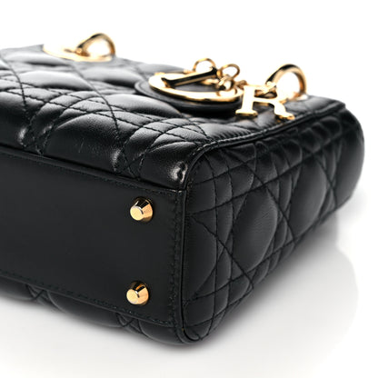 Christian Dior Lambskin Cannage Mini Lady Dior Black 11 of 16