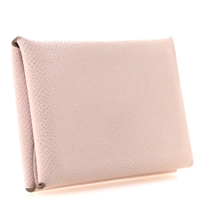 Hermes Epsom Calvi Duo Card Case Mauve Pale 3 of 11