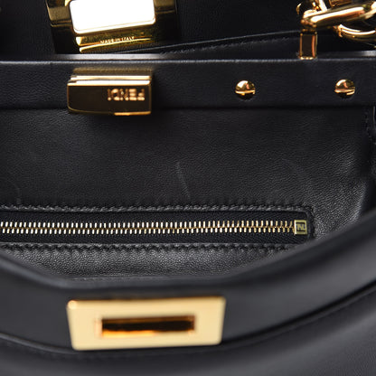 Fendi Nappa Mini Peekaboo Iconic Satchel Black 11 of 11
