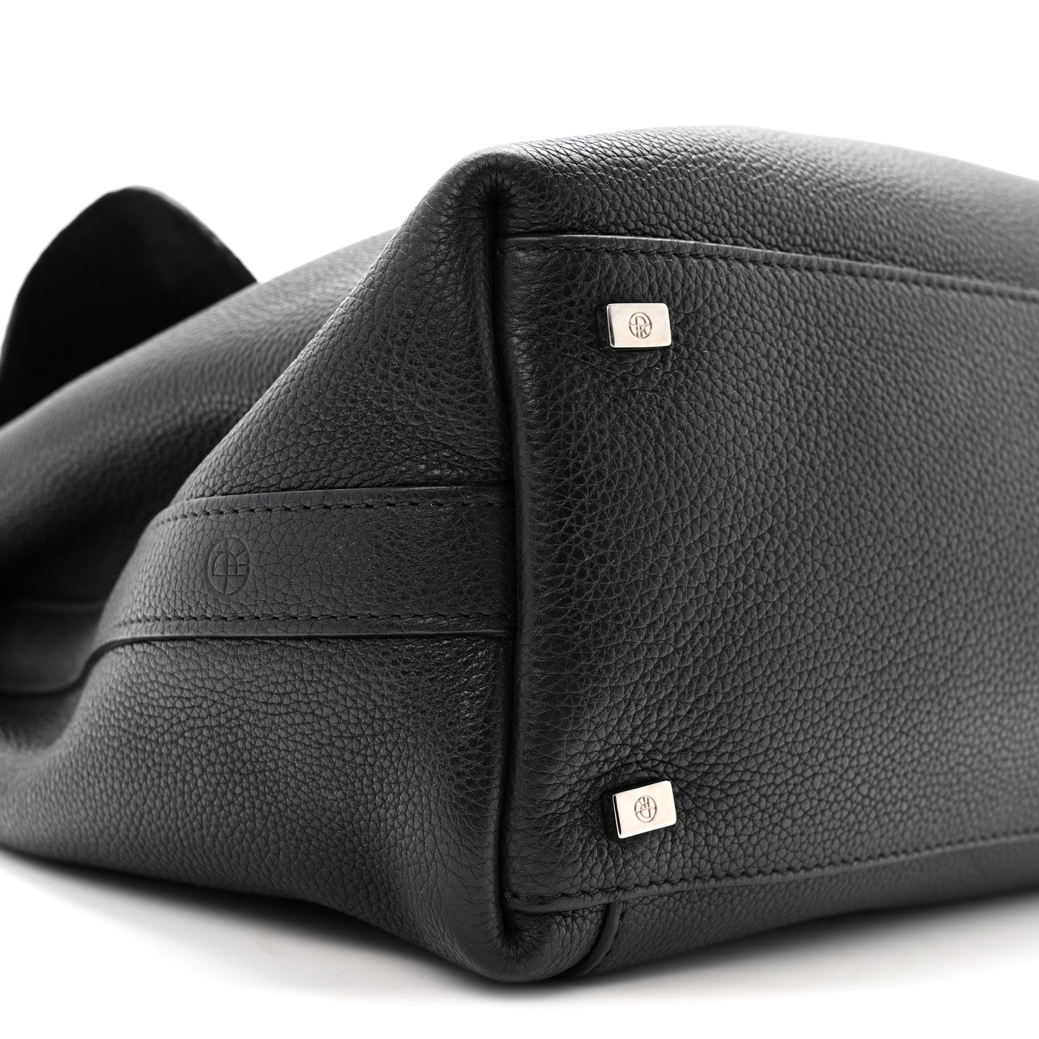 The Row Grained Calfskin Top Handle 14 Bag Black 8 of 14