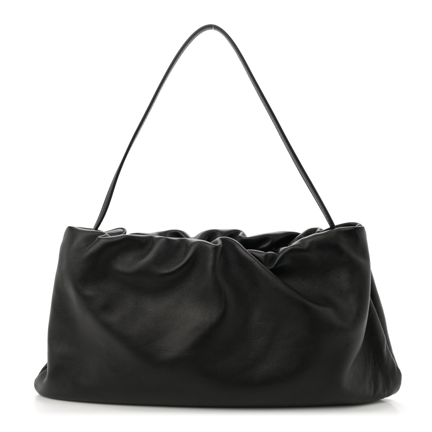 The Row Goatskin XL Bourse Bag Black 1 of 9