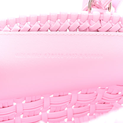 Balenciaga Faux Calfskin Braided Varnished XXS Bistro Basket Candy Pink 6 of 10
