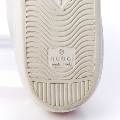 Gucci Calfskin Ayers Bee Embroidered Womens Ace Sneakers 41 White Green 11 of 12