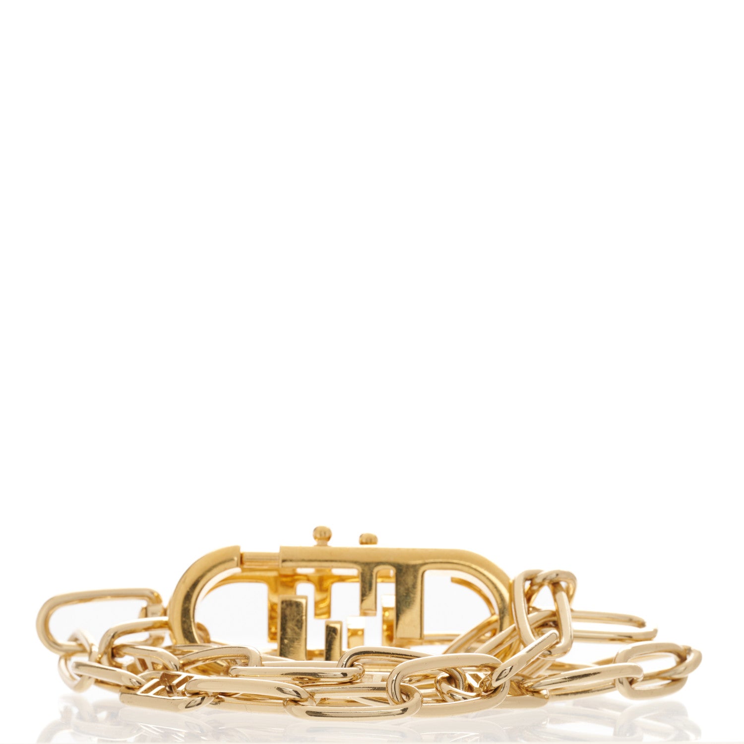 Fendi Metal O'Lock Strap You Gold 2 of 5