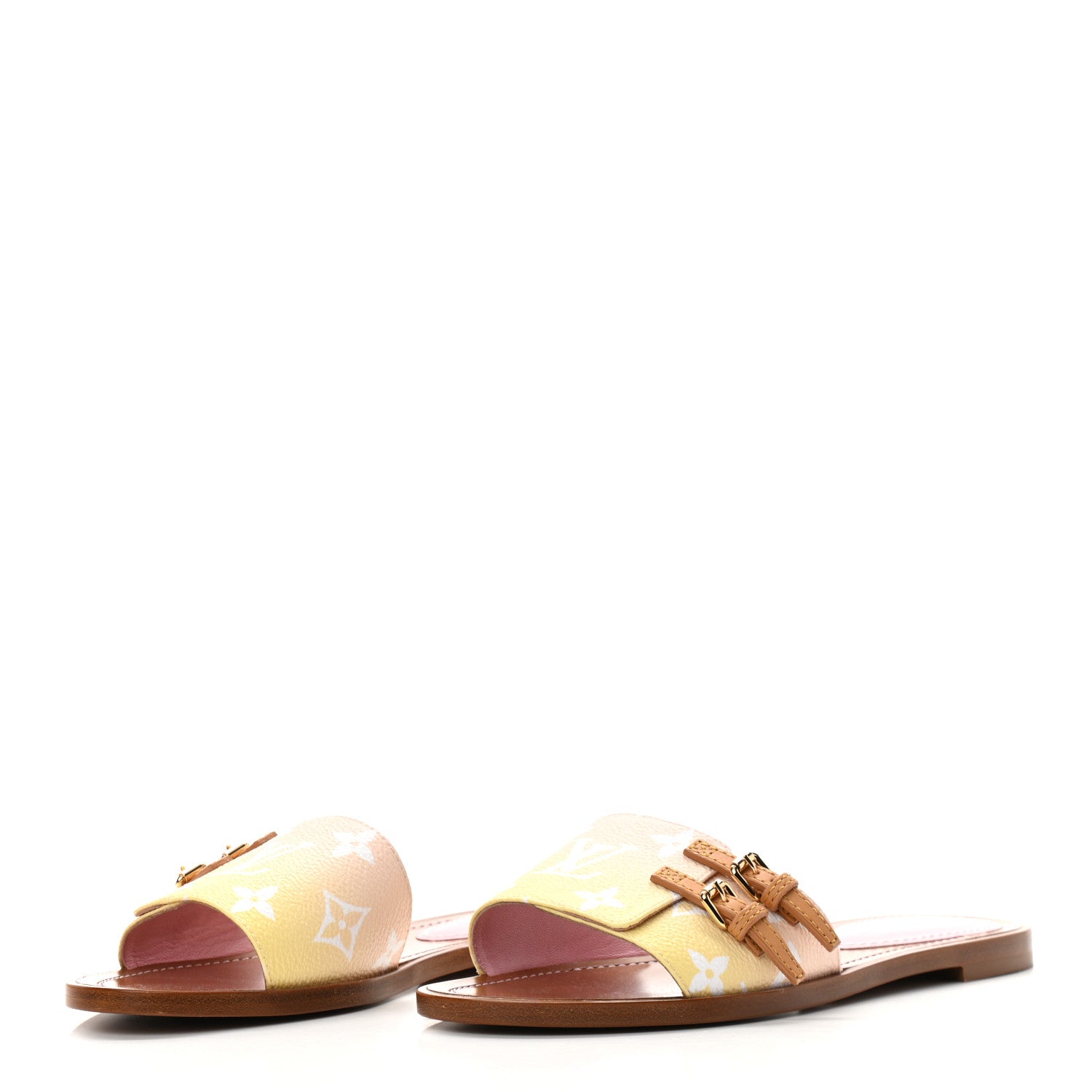 Louis Vuitton Monogram By The Pool Lock It Flat Mule 36 Pink 3 of 9