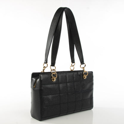 Chanel Caviar Square Stitched Shoulder Bag Black 3 of 7