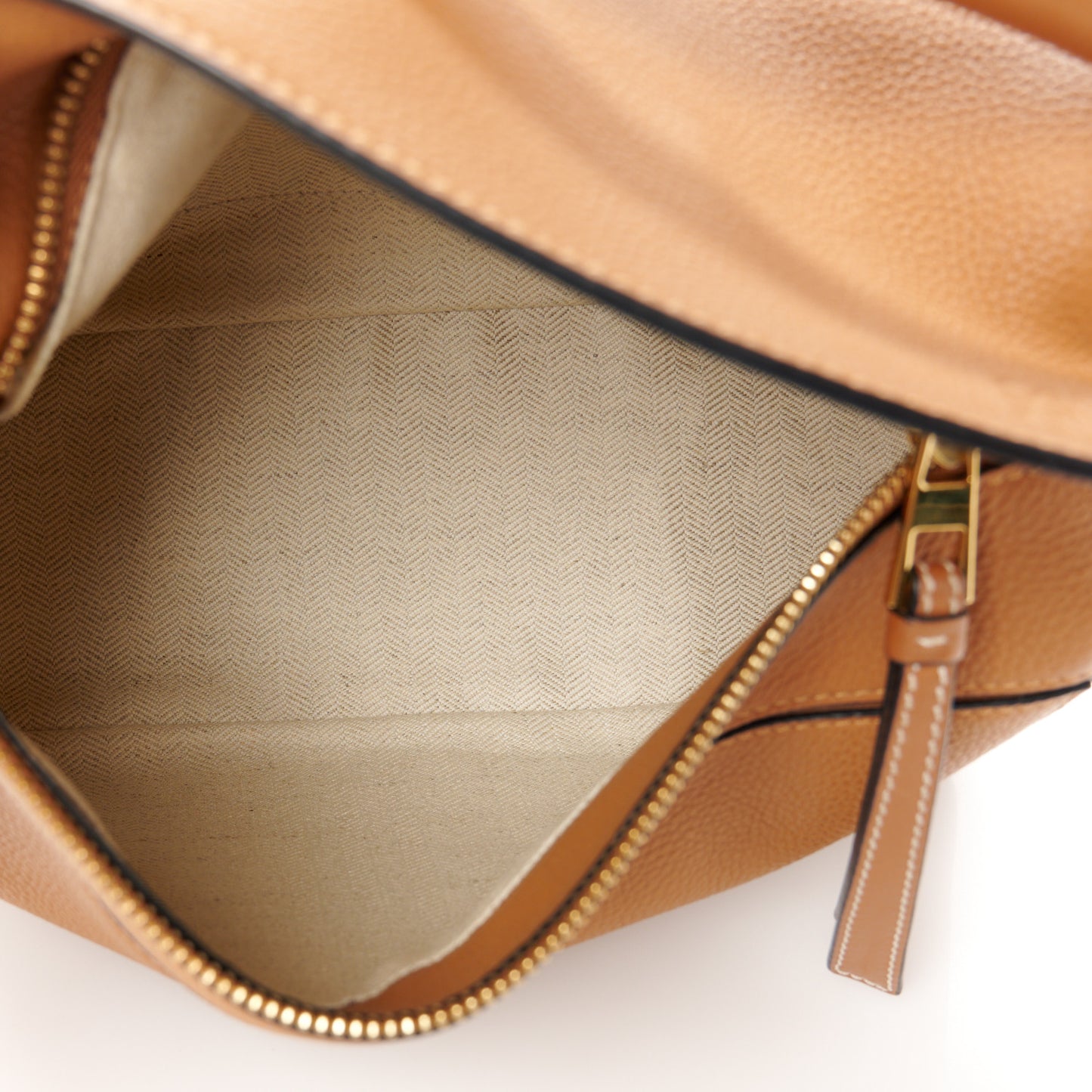 Calfskin Small Puzzle Bag Tan