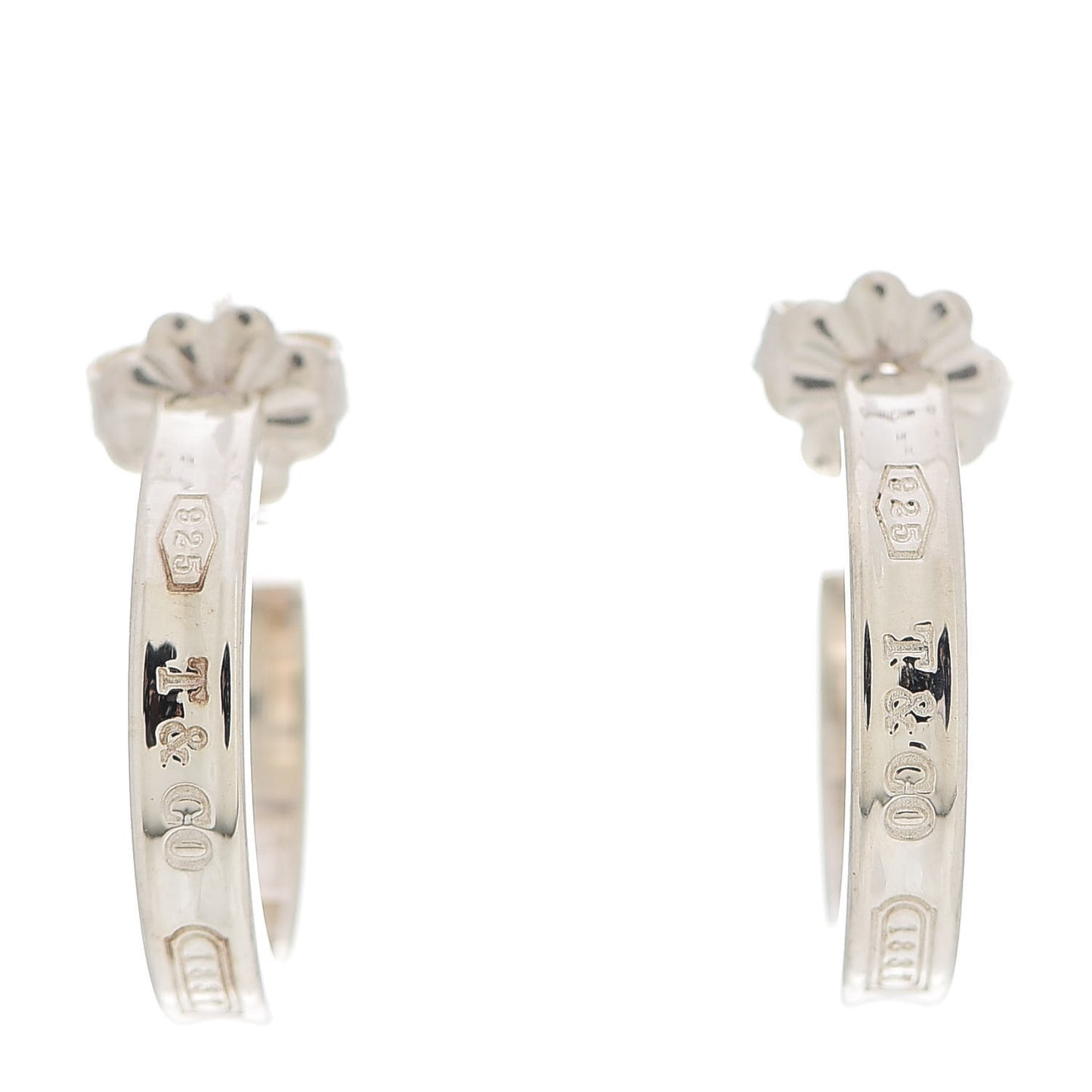 Sterling Silver 1837 Small Narrow Hoop Earrings