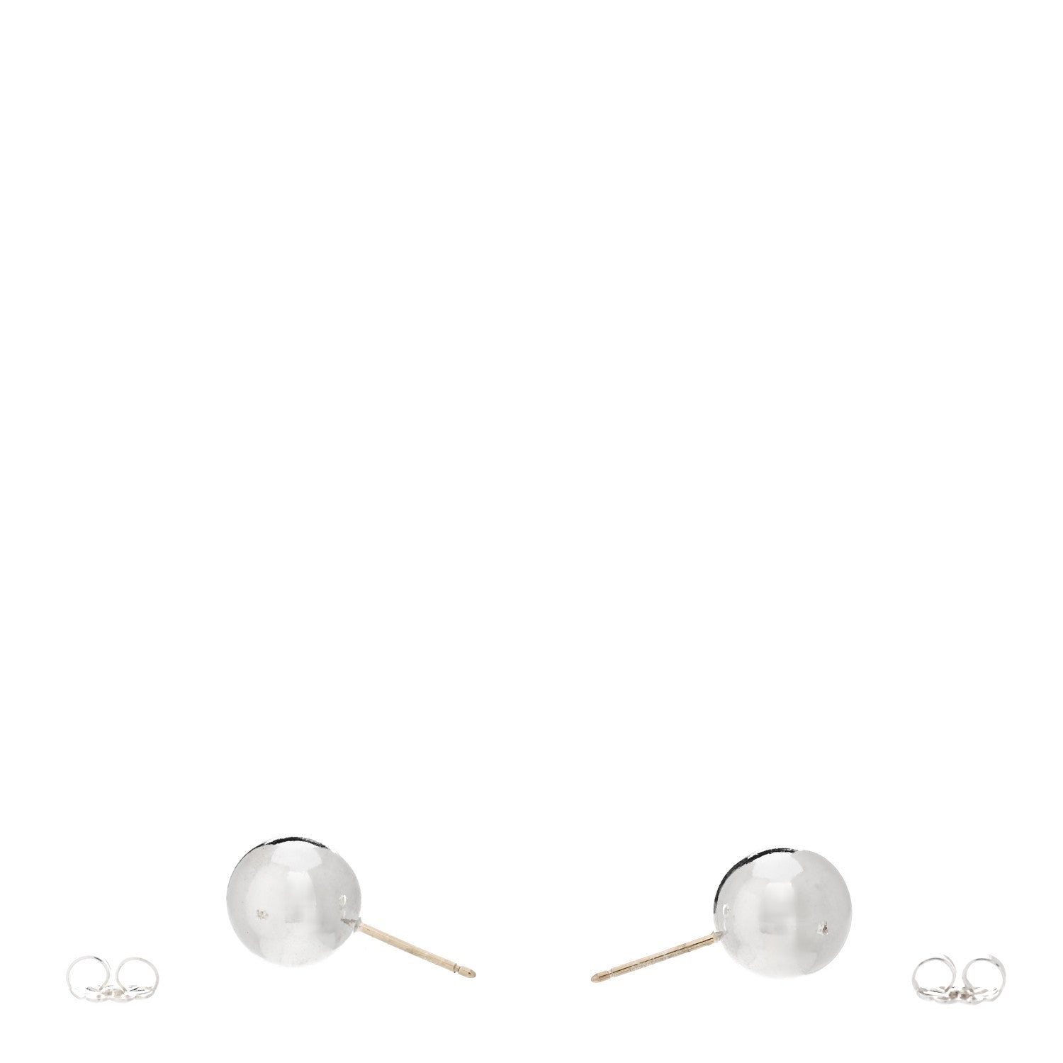 Tiffany Sterling Silver 10mm HardWear Ball Earrings 3 of 4