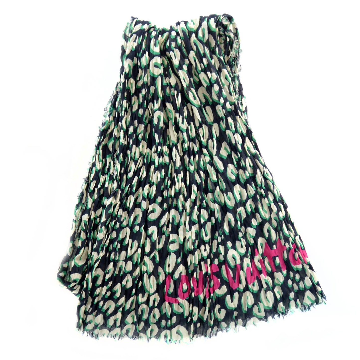 Cotton Leopard Pareo Blue Infini