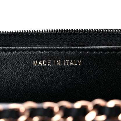 Chanel Lambskin Quilted Trendy CC Wallet On Chain WOC Black 6 of 12