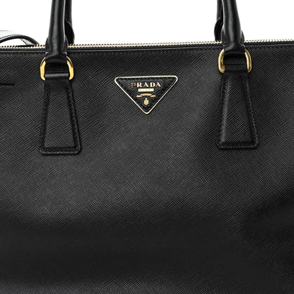 Prada Saffiano Medium Galleria Double Zip Tote Black 9 of 11