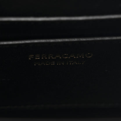 Salvatore Ferragamo Brushed Calfskin North South Wanda Top Handle Bag Black 6 of 10