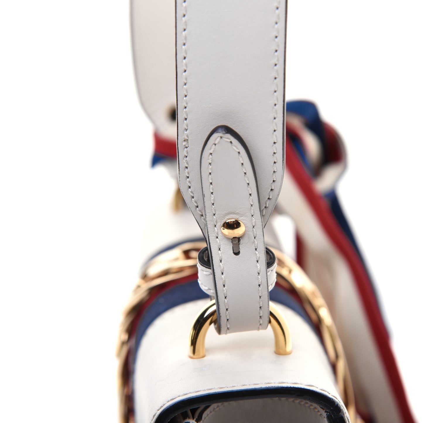 Calfskin Small Sylvie Shoulder Bag Off White