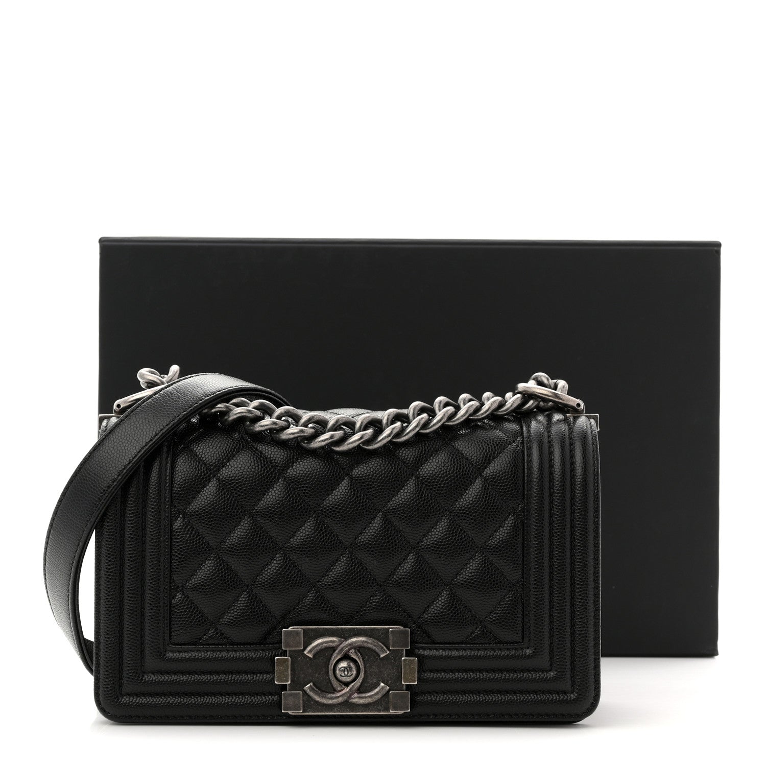 Chanel Caviar Quilted Small Boy Flap Black 20 of 21