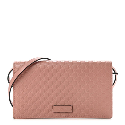 Gucci Microguccissima Crossbody Wallet Soft Pink 1 of 8