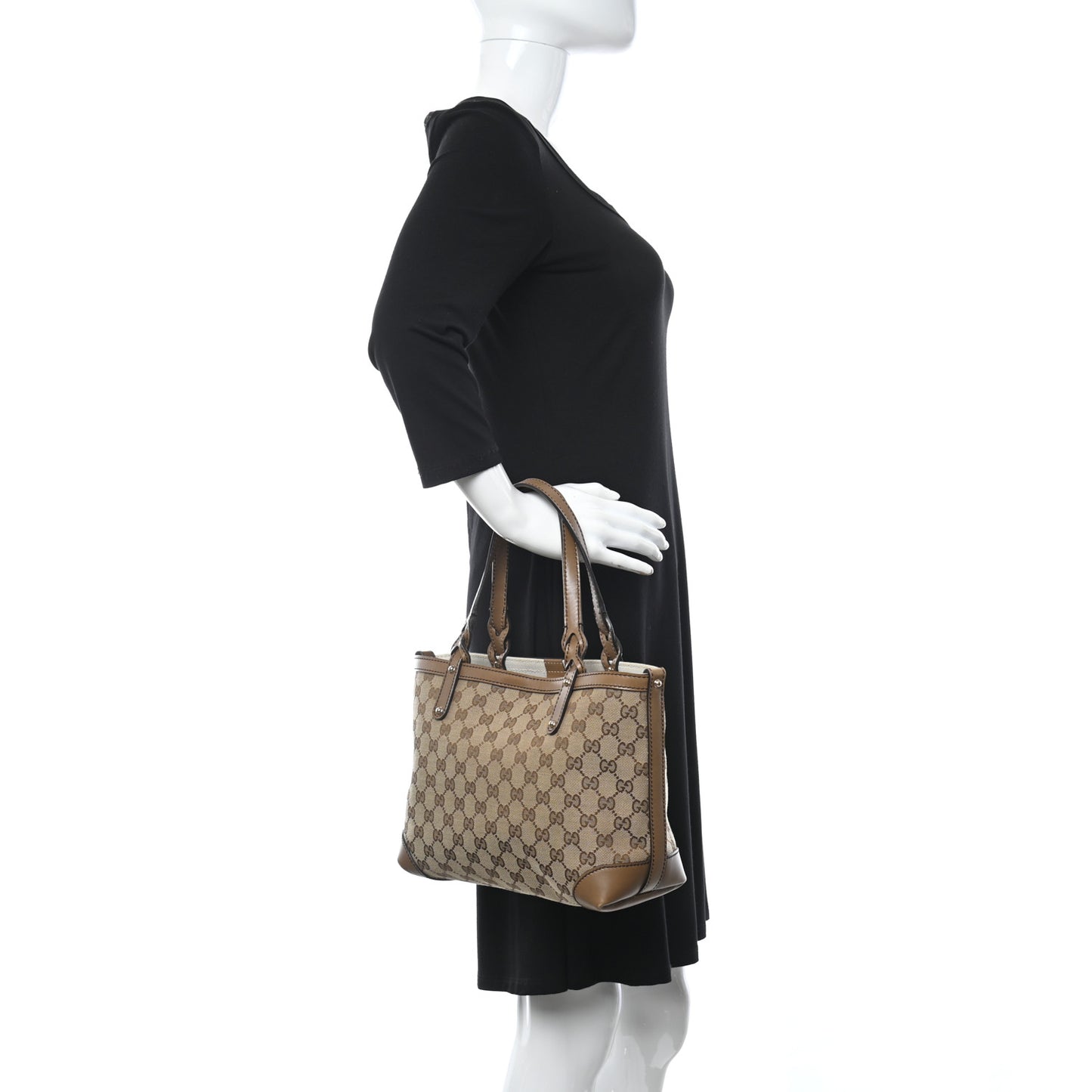 Monogram Small Craft Tote Light Brown
