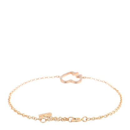 Tiffany 18K Rose Gold Diamond T Heart Bracelet 2 of 3