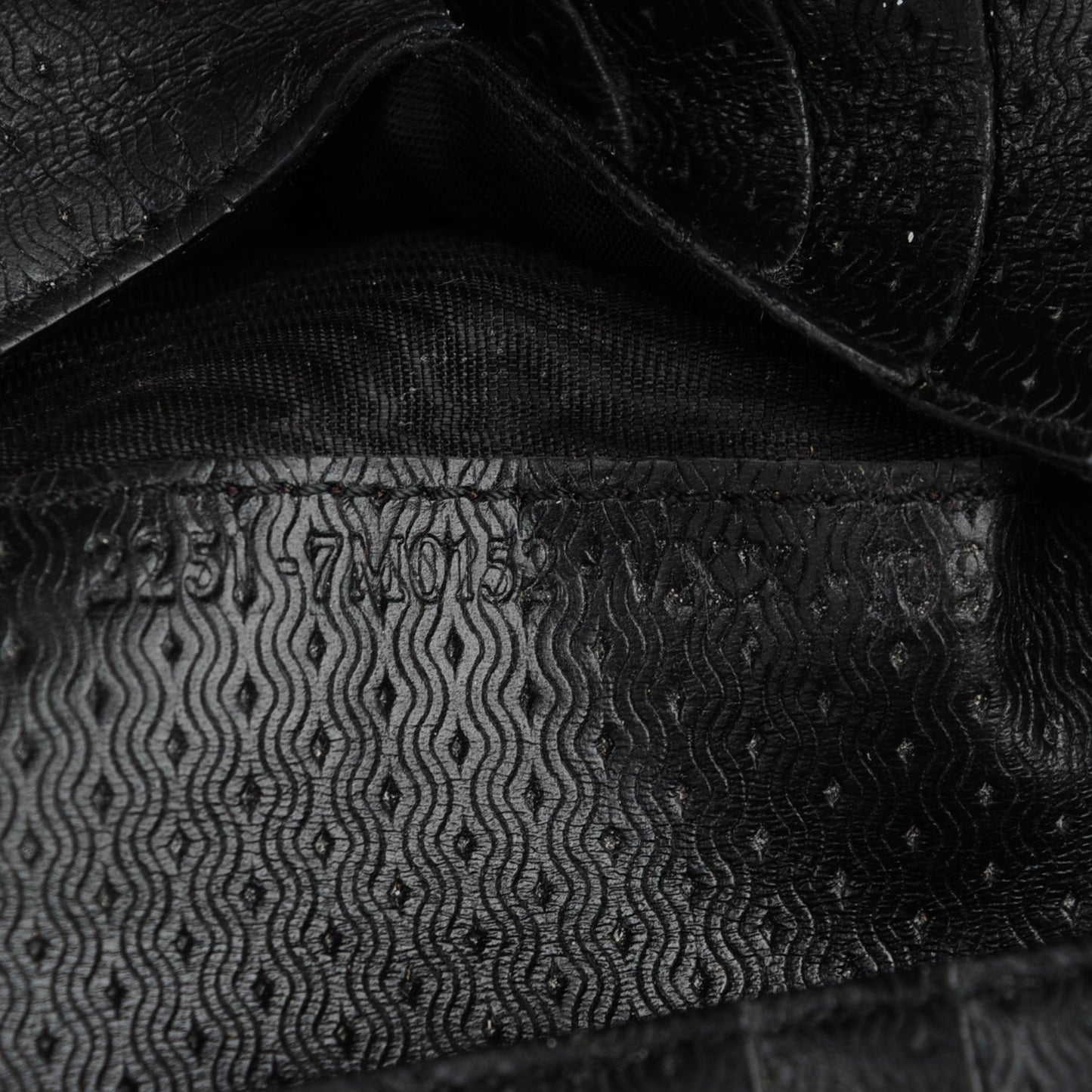 Lambskin Woven Bi-Fold Wallet Black