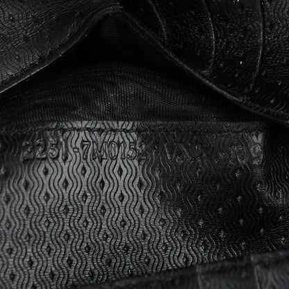 Fendi Lambskin Woven Bi-Fold Wallet Black 8 of 8