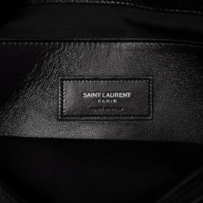 Saint Laurent Grain De Poudre Medium West Hollywood Monogram Fold-Over Black 7 of 7