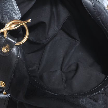 Gucci Monogram Large Jockey Hobo Black 8 of 8