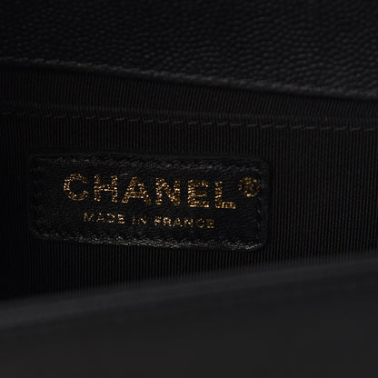 Chanel Caviar Quilted Medium Boy Flap Black 6 of 10