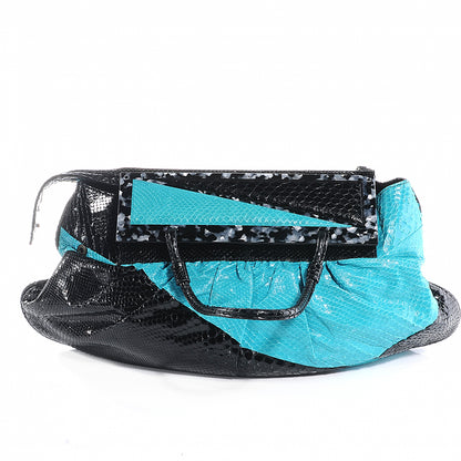 Fendi Python To You Convertible Clutch Turquoise 1 of 9
