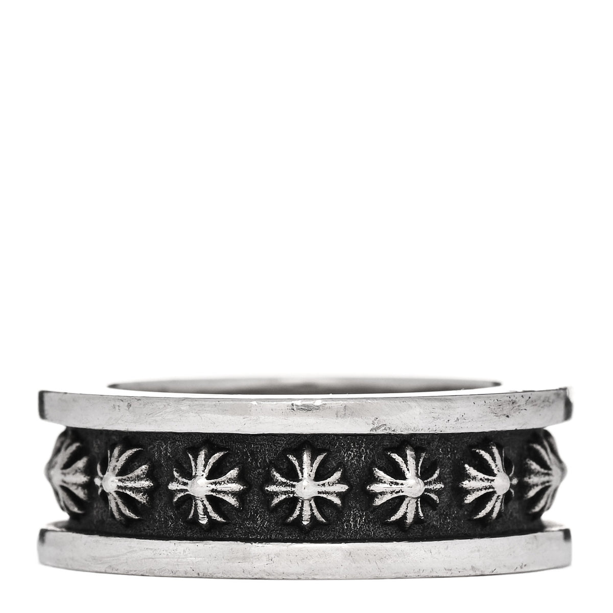 Chrome Hearts Sterling Silver Maltese Cross Band Ring 53 6.5 3 of 5