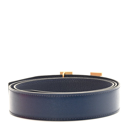 Hermes Box Togo 32mm H Belt 100 40 Bleu de Prusse Bleu Nuit 2 of 6