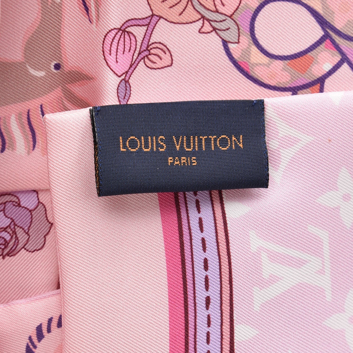 Louis Vuitton Silk Monogram Superstition Bandeau Rose Clair 4 of 4