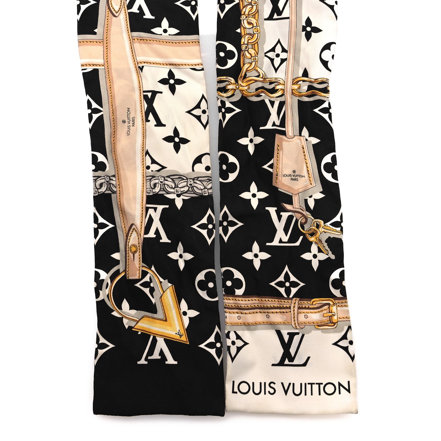 Louis Vuitton Silk Monogram Confidential Bandeau Black 2 of 5