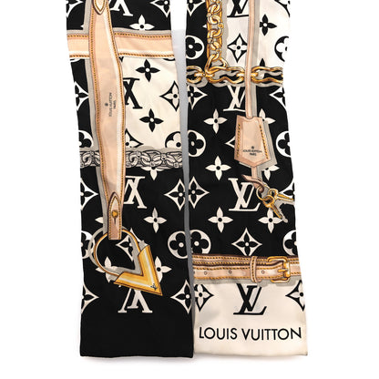 Louis Vuitton Silk Monogram Confidential Bandeau Black 2 of 5