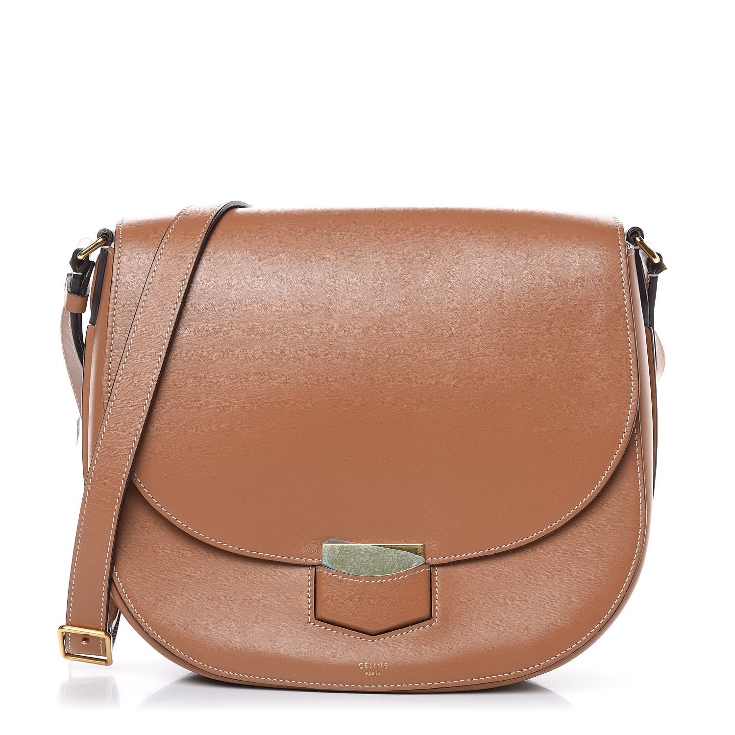 Celine Palmelato Calfskin Medium Trotteur Tan 1 of 12