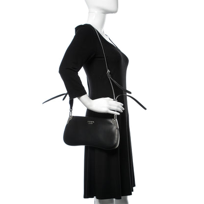 Prada City Calfskin Sidonie Crossbody Bag Black 2 of 15