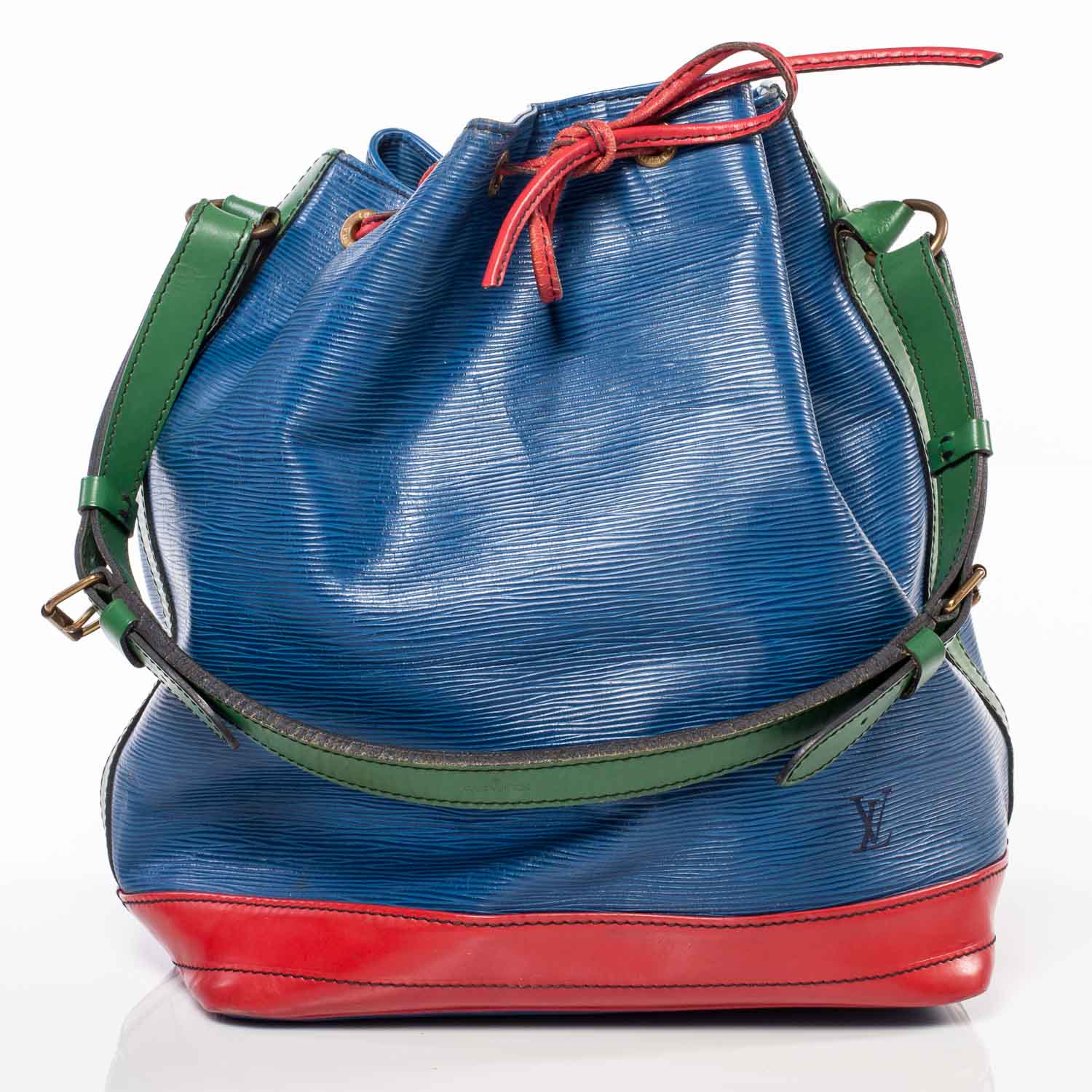 Louis Vuitton Epi Tri-Color Noe Red Blue Green 1 of 8
