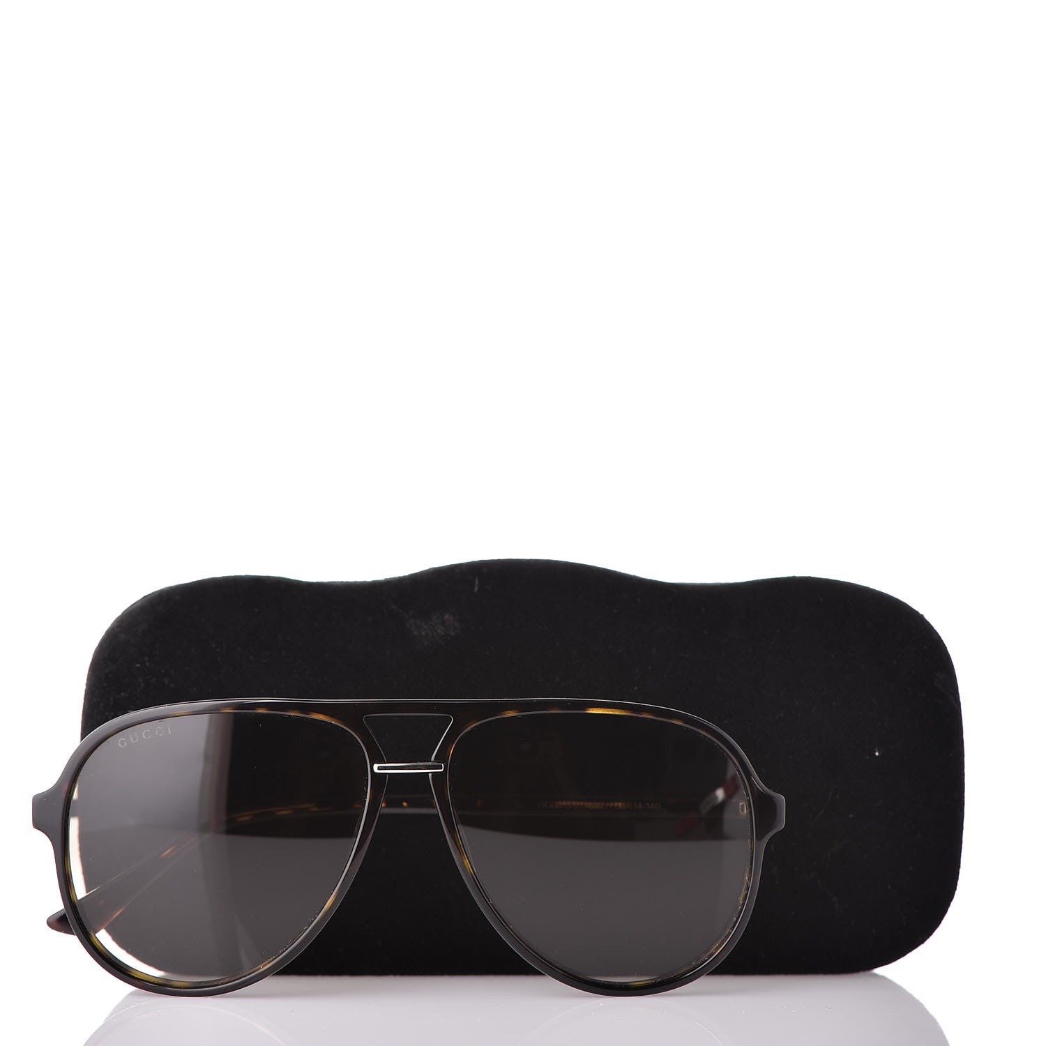 Gucci Aviator Web GG Sunglasses 0015/S Tortoise 8 of 8