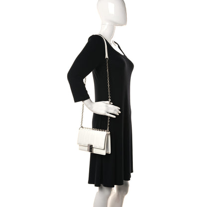 Givenchy Patent Quilted Small 4G Chain Shoulder Bag White 2 of 19