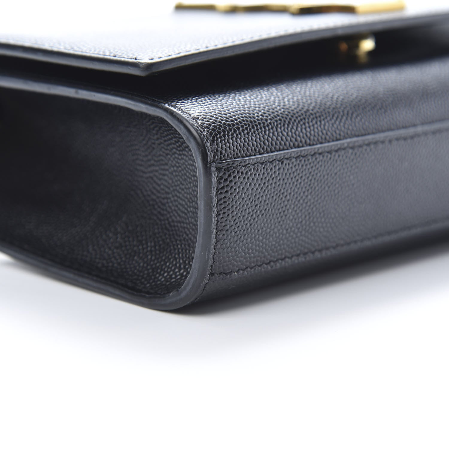 Saint Laurent Grain De Poudre Small Monogram Kate Satchel Black 9 of 10