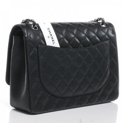 Chanel Caviar Quilted Maxi Double Flap Black 3 of 7