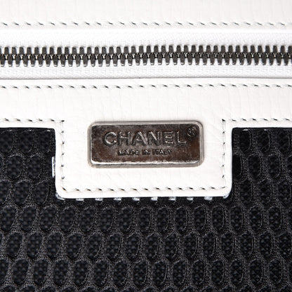 Chanel Calfskin Quilted Coco Case Trolley Rolling Luggage White 6 of 13